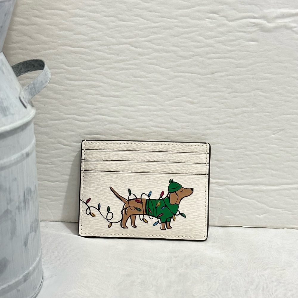 Kate Spade Claude small festive card holder